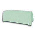 8' Blank Solid Color Polyester Table Throw - Mint